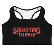 Squatting Things Sports Bra