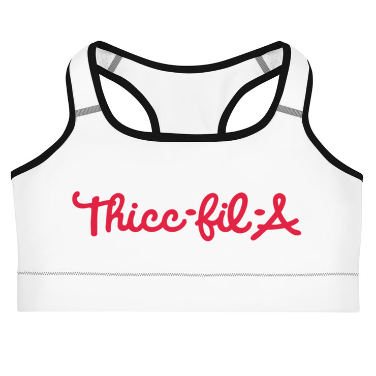 Thicc-Fil-A Sports Bra