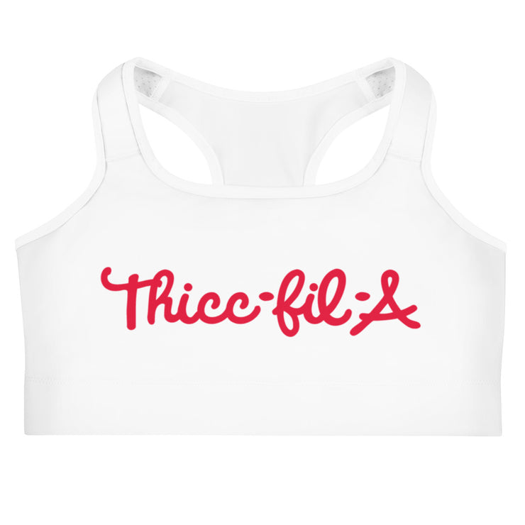 Thicc-Fil-A Sports Bra