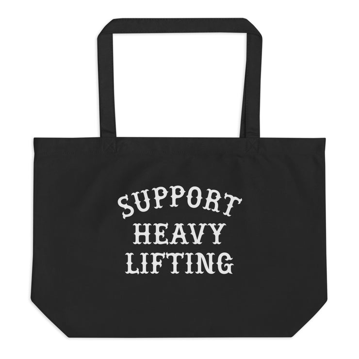 Support Heavy Lifting Gym Tote Bag