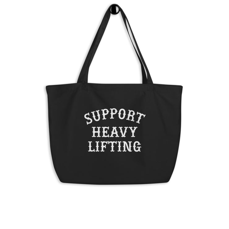 Support Heavy Lifting Gym Tote Bag