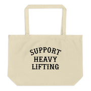 Support Heavy Lifting Gym Tote Bag