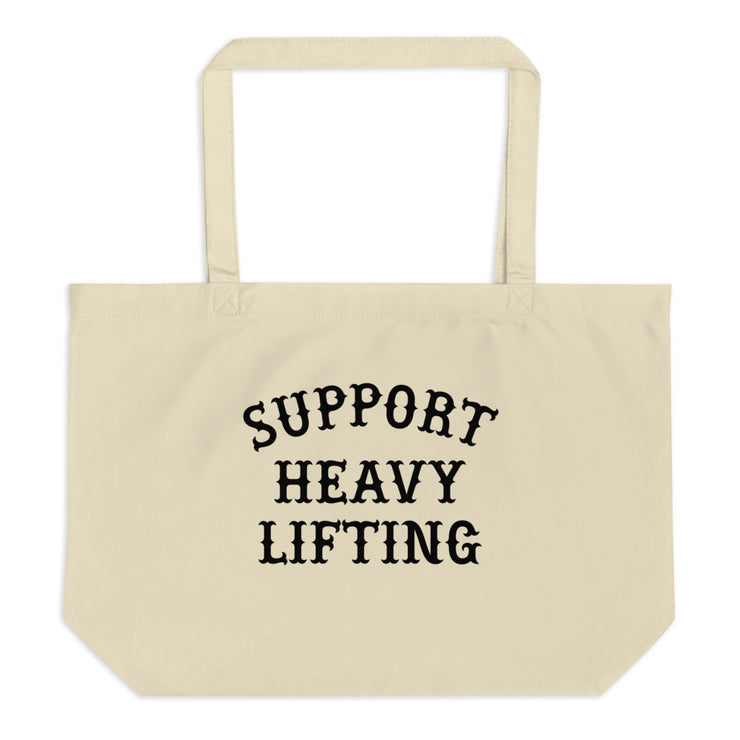 Support Heavy Lifting Gym Tote Bag