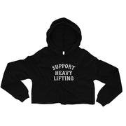 Support Heavy Lifting Cropped Hoodie