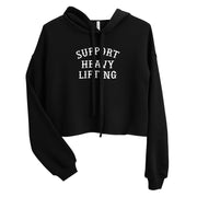 Support Heavy Lifting Cropped Hoodie