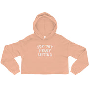 Support Heavy Lifting Cropped Hoodie