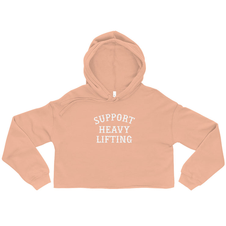 Support Heavy Lifting Cropped Hoodie